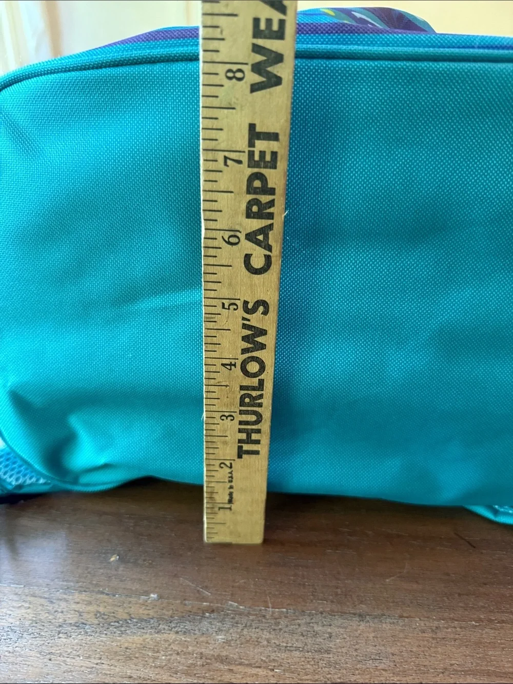 Cooler Backpack with Blue & Green Stripes with teal accents